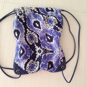 Snake print backpack
